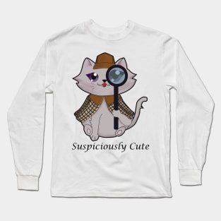 detective cat Long Sleeve T-Shirt